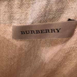 Burberry lightweight wrap. One size